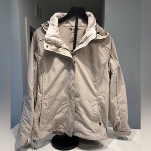 L.L. Bean Women's Beige Windbreaker Jacket, size L